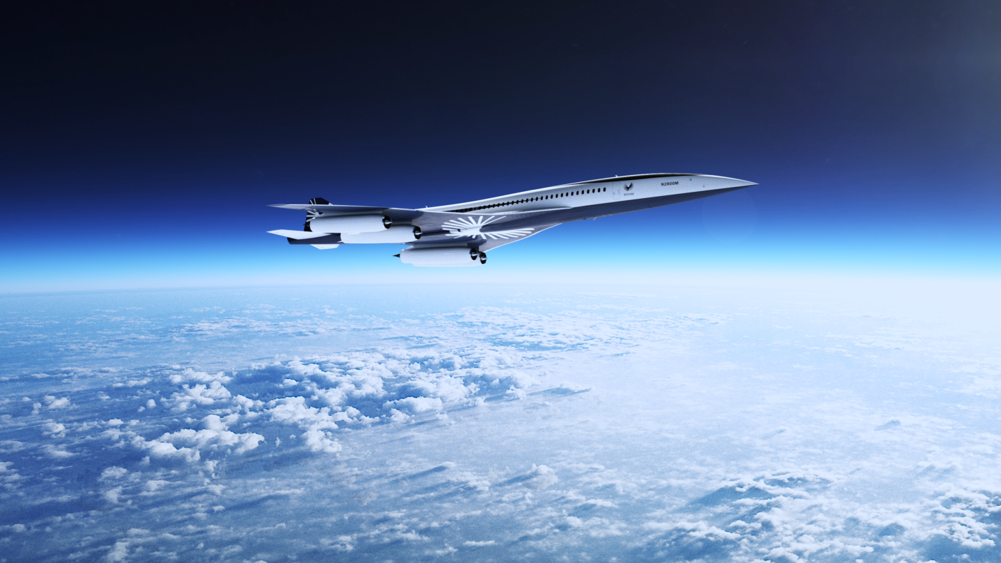 Boom Supersonic's Overture, the world's fastest airliner -- optimized for speed, safety, and sustainability. 